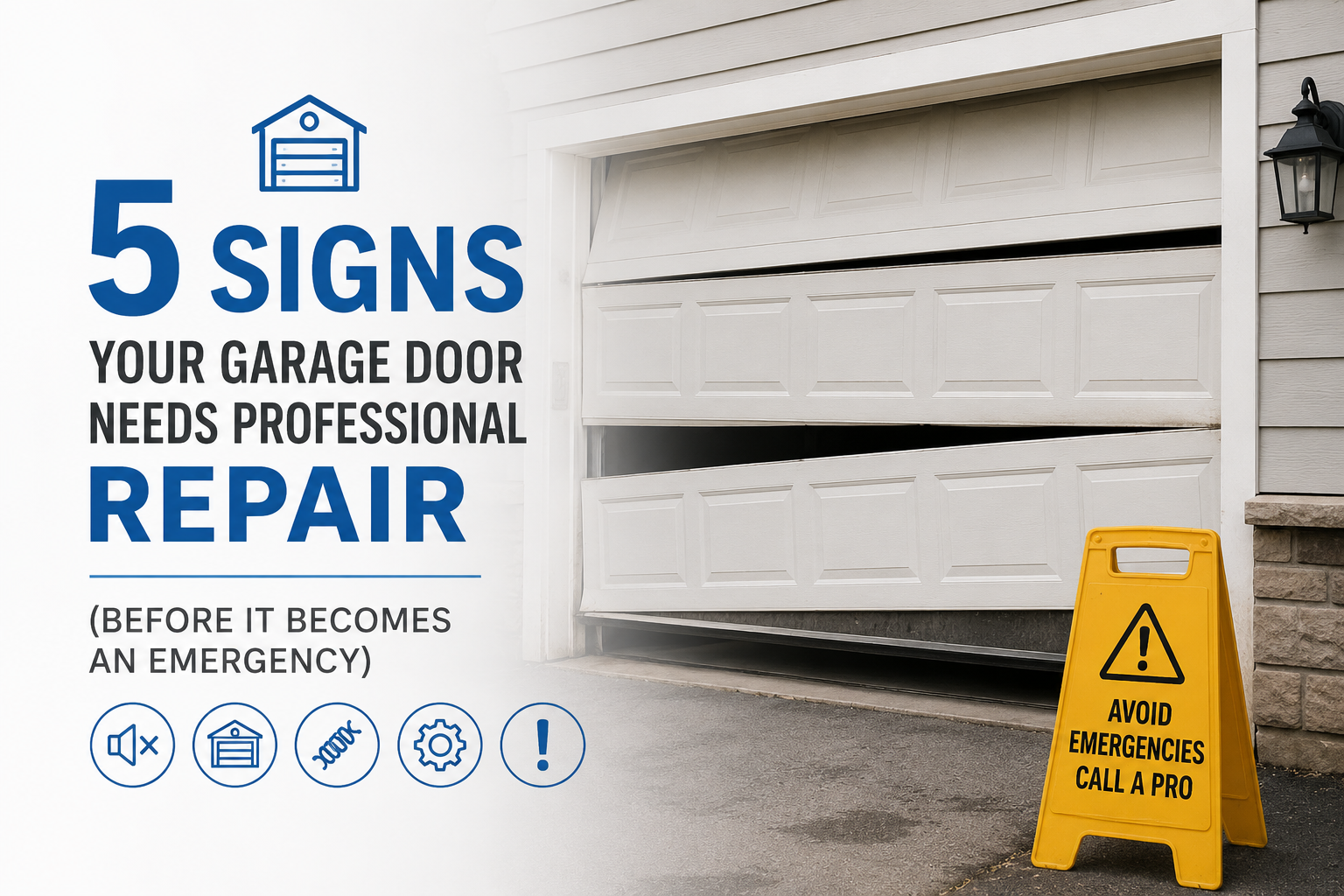 5 Signs Your Garage Door Needs Professional Repair 